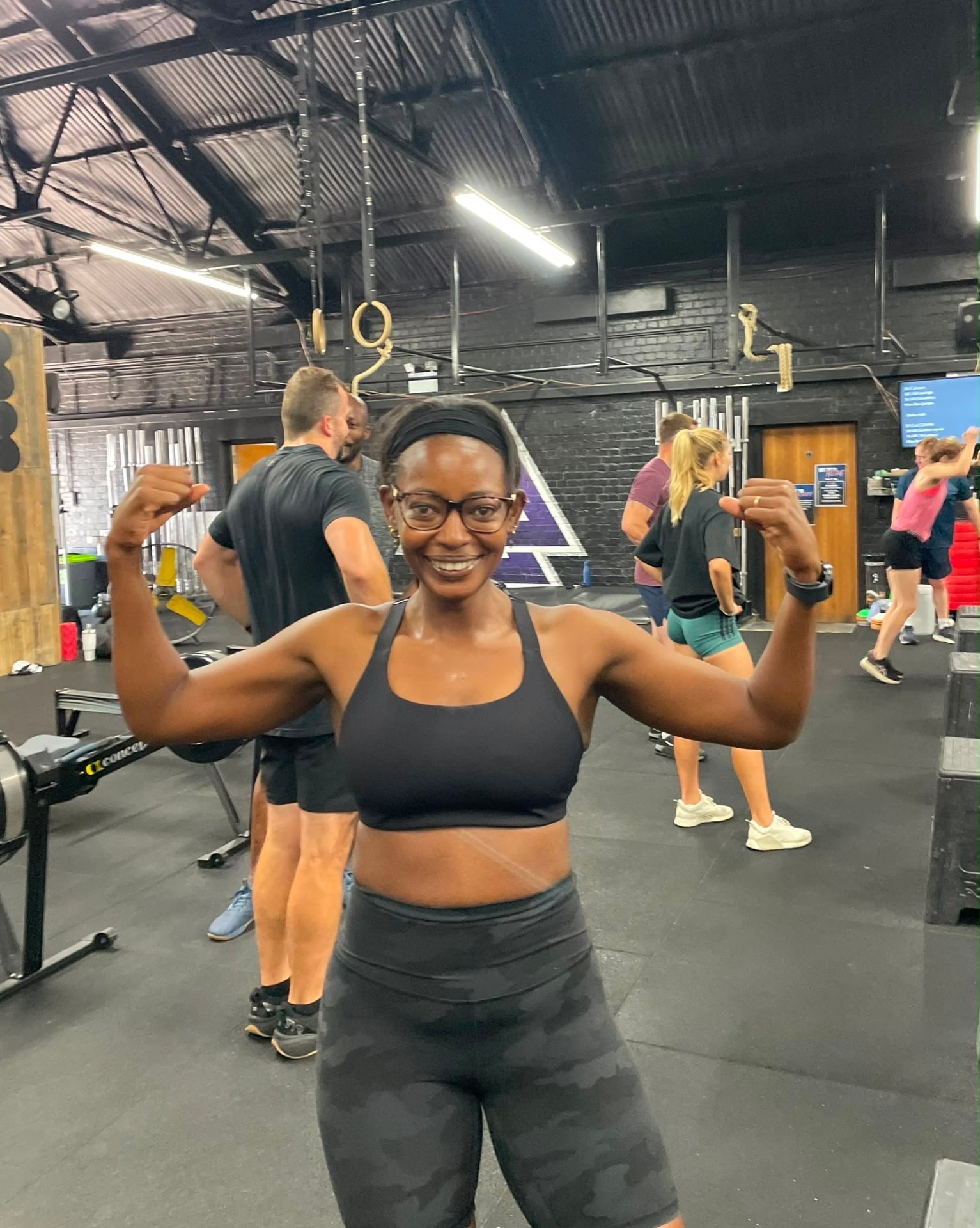 Member celebrating a strong lift in class