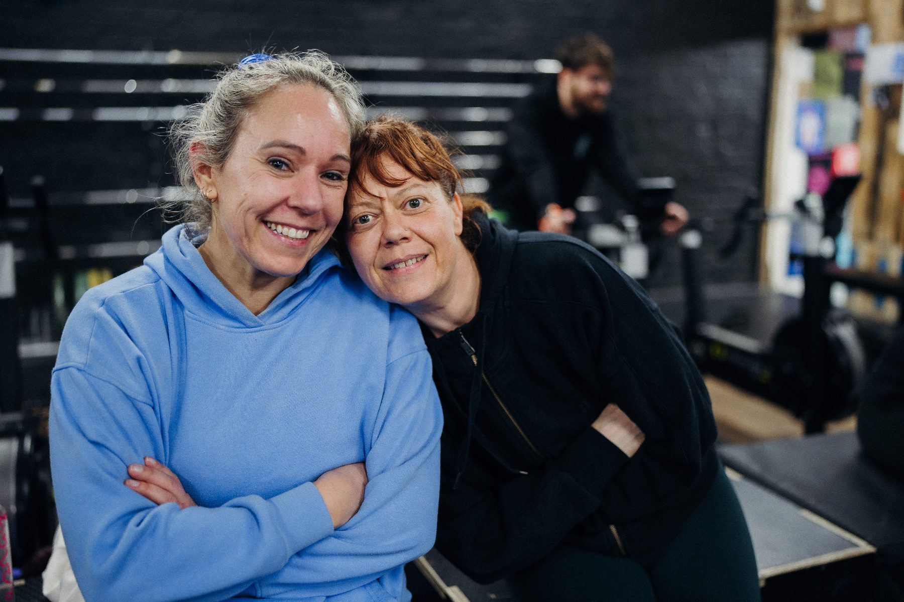Two CrossFit Lifeline Epsom members training together
