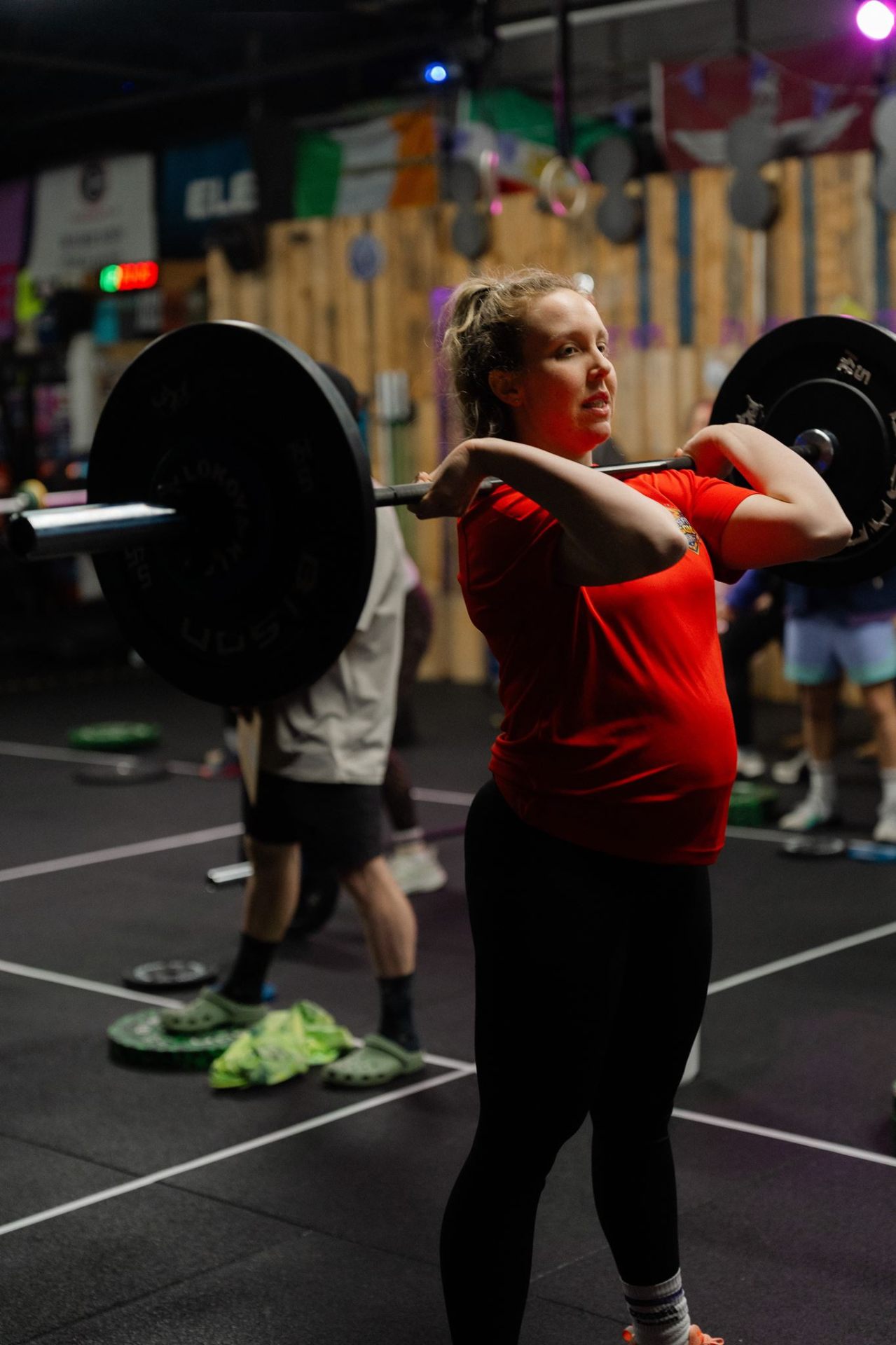 Front squat under the lights